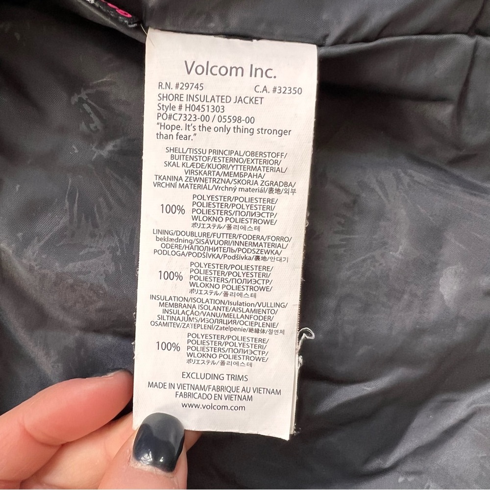 Volcom Shore Insulated Jacket - Picture 11 of 12